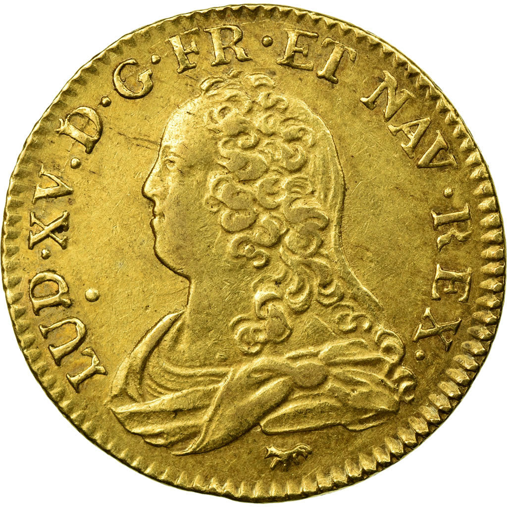 Münze, Frankreich, Louis XV, Louis d'or aux lunettes, 1728, Paris, KM 489.1