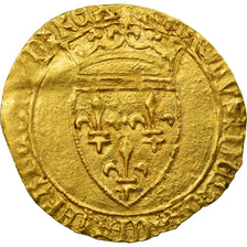 Coin, France, Charles VI, Charles VI, Ecu d'or, VF(30-35), Gold, Duplessy:369A