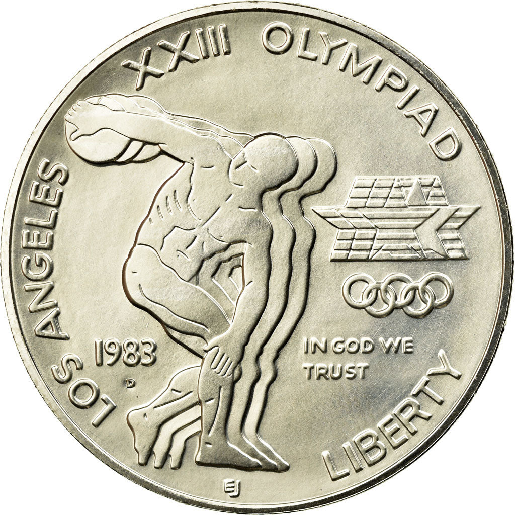 Coin, United States, Dollar, 1983, U.S. Mint, Denver, MS(65-70), Silver, KM:209