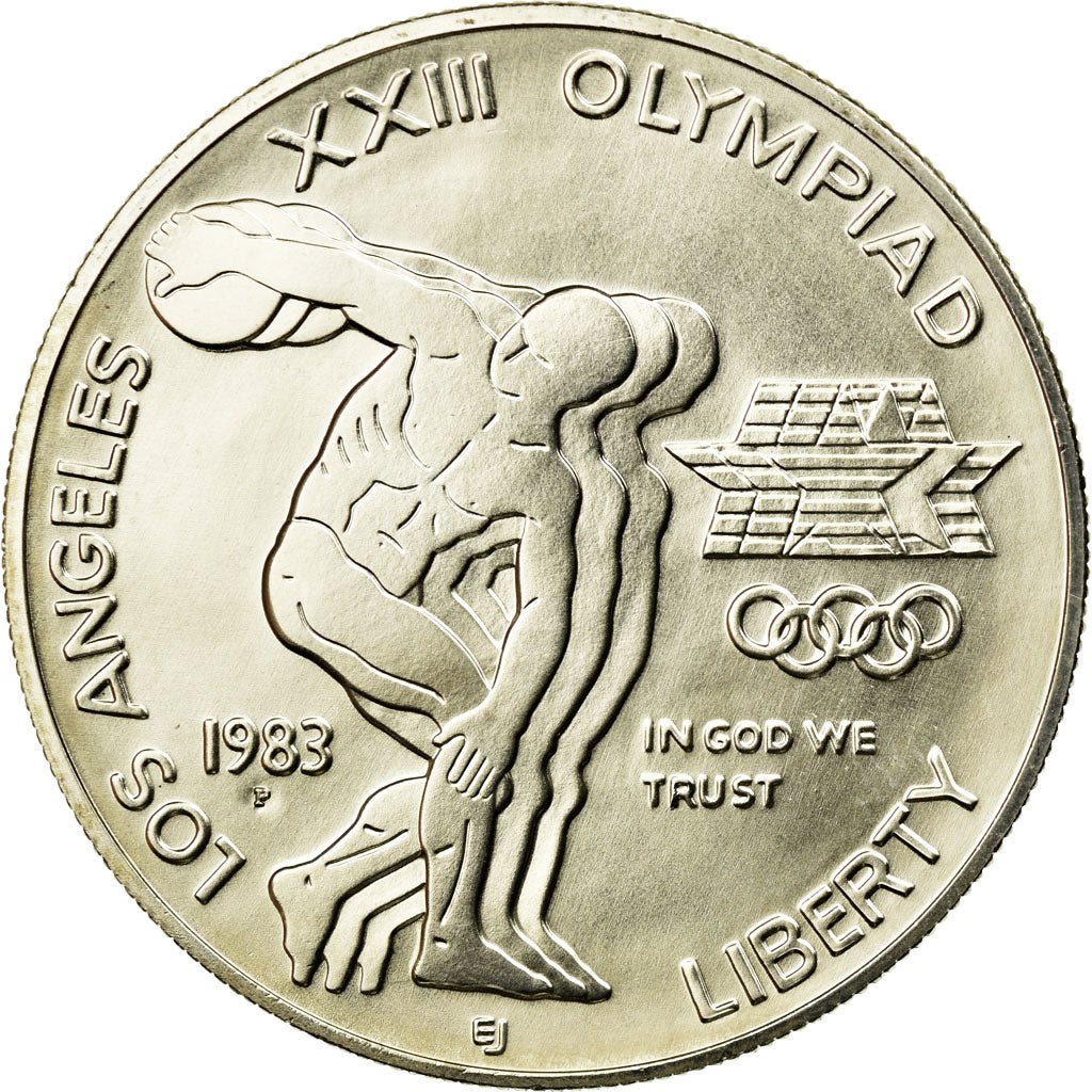 Coin, United States, Dollar, 1983, U.S. Mint, Philadelphia, MS(65-70), Silver
