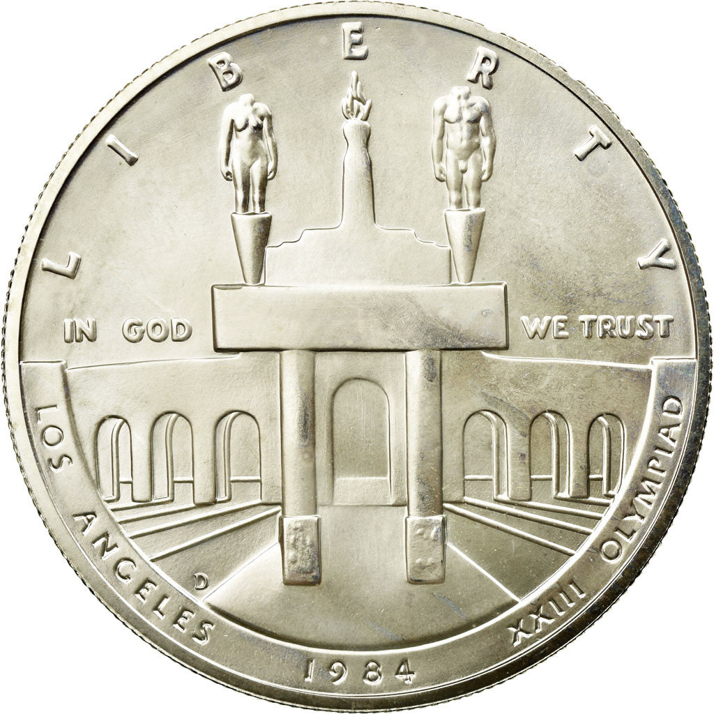 Coin, United States, Dollar, 1984, U.S. Mint, Denver, MS(65-70), Silver, KM:210