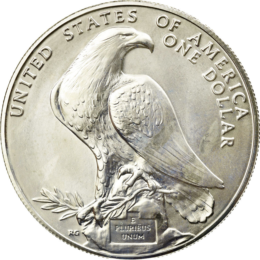Coin, United States, Dollar, 1984, U.S. Mint, Denver, MS(65-70), Silver, KM:210