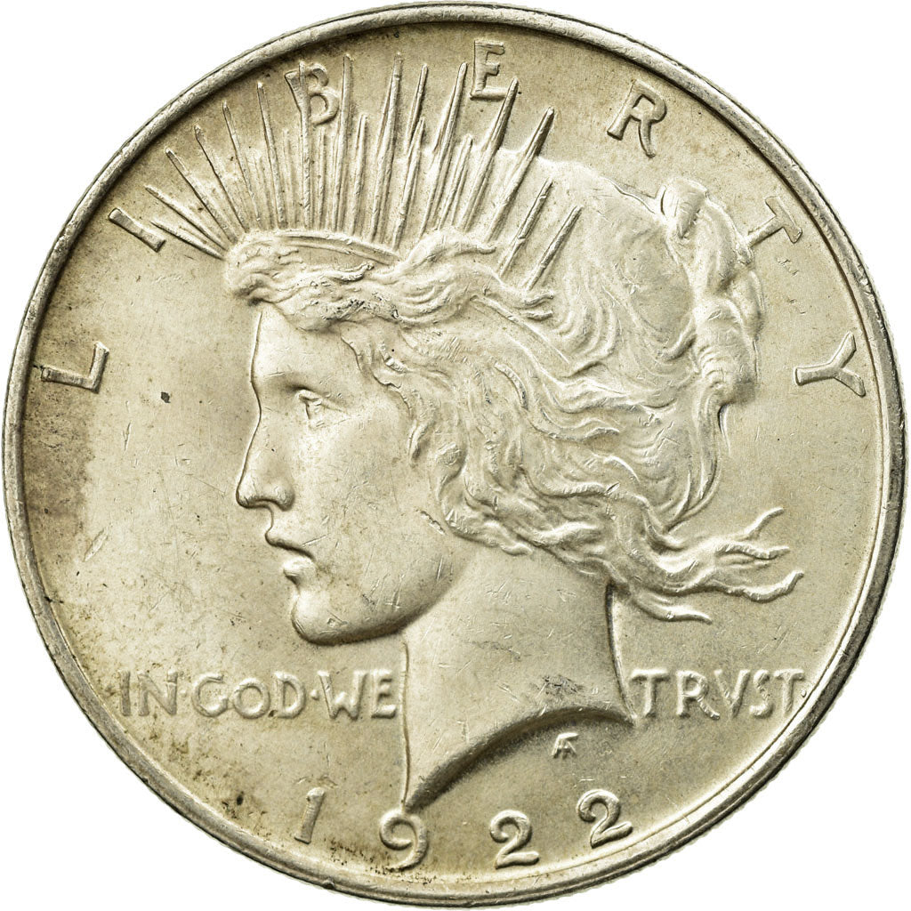 Monnaie, États-Unis, Peace Dollar, Dollar, 1922, U.S. Mint, Philadelphie, SUP