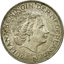 Coin, Netherlands, Juliana, 2-1/2 Gulden, 1961, AU(55-58), Silver, KM:185