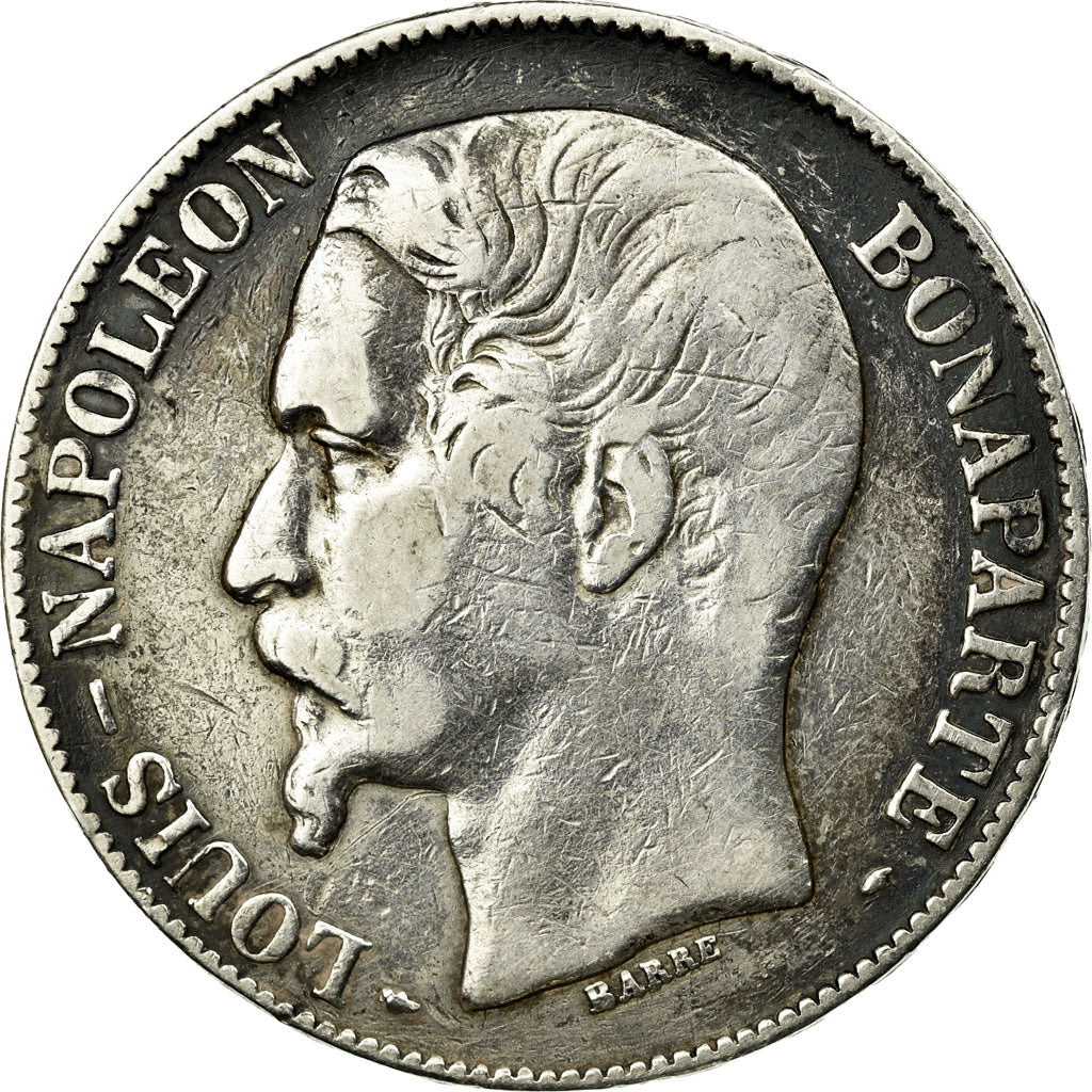 Coin, France, Napoléon III, 5 Francs, 1852, Paris, EF(40-45), Silver, KM:773.1