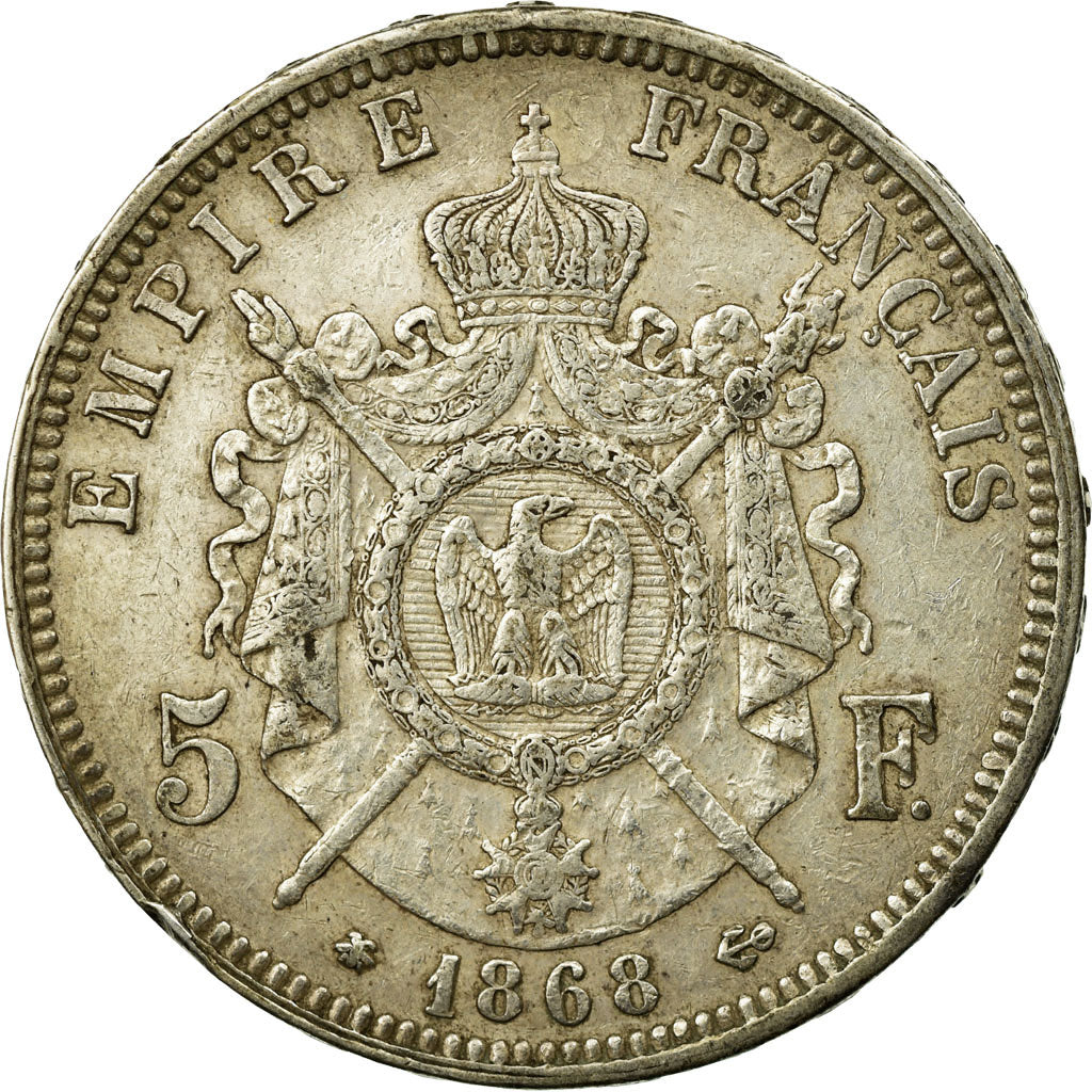 Münze, Frankreich, Napoleon III, Napoléon III, 5 Francs, 1868, Paris, SS