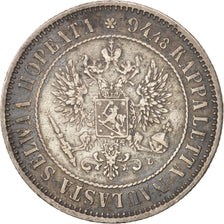 Finland, Alexander III, Markka, 1890, Helsinki, Silver, KM:3.2