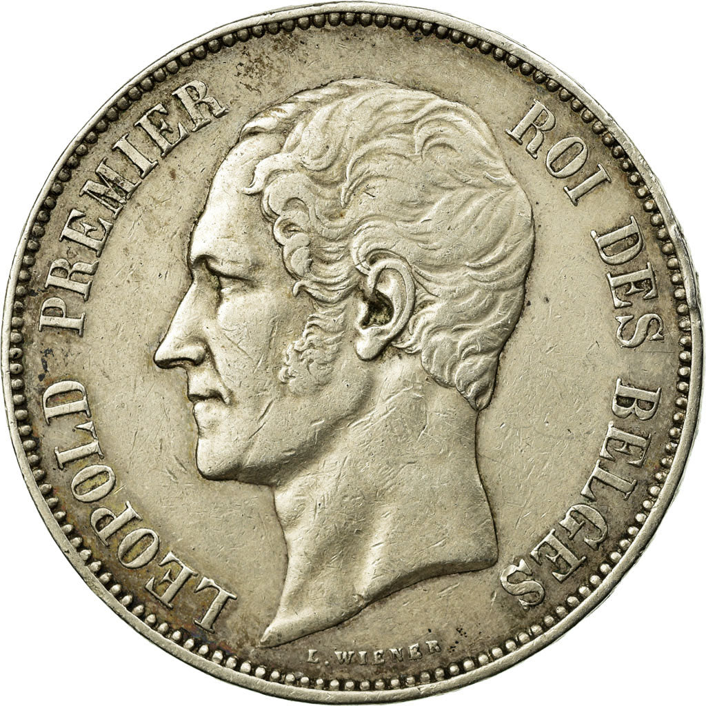 Coin, Belgium, Leopold I, 5 Francs, 5 Frank, 1865, EF(40-45), Silver, KM:17