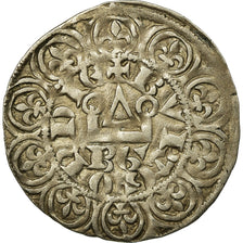 Moeda, Bourgogne, Eudes IV, Maille Blanche, EF(40-45), Prata, Boudeau:1216