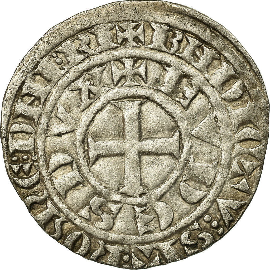 Monnaie, Bourgogne, Eudes IV, Maille Blanche, TTB, Argent, Boudeau:1216