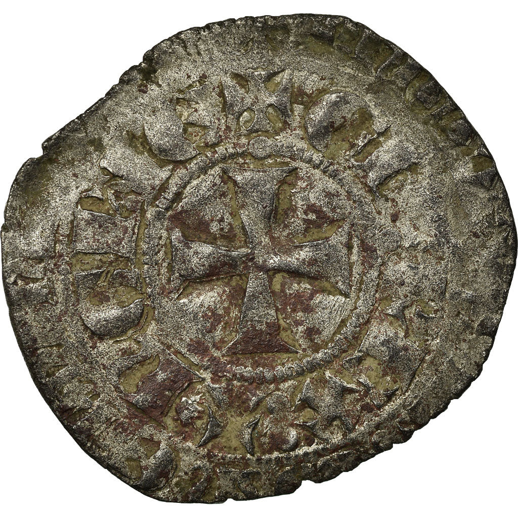 Coin, Aquitaine, Edward III, Gros à la Couronne, F(12-15), Billon