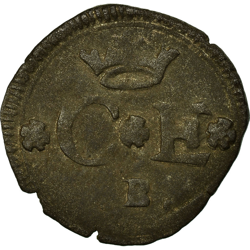 Coin, SAVOY, Charles Emmanuel I, 1/4 Sol, Bourg-en-Bresse, AU(50-53), Billon