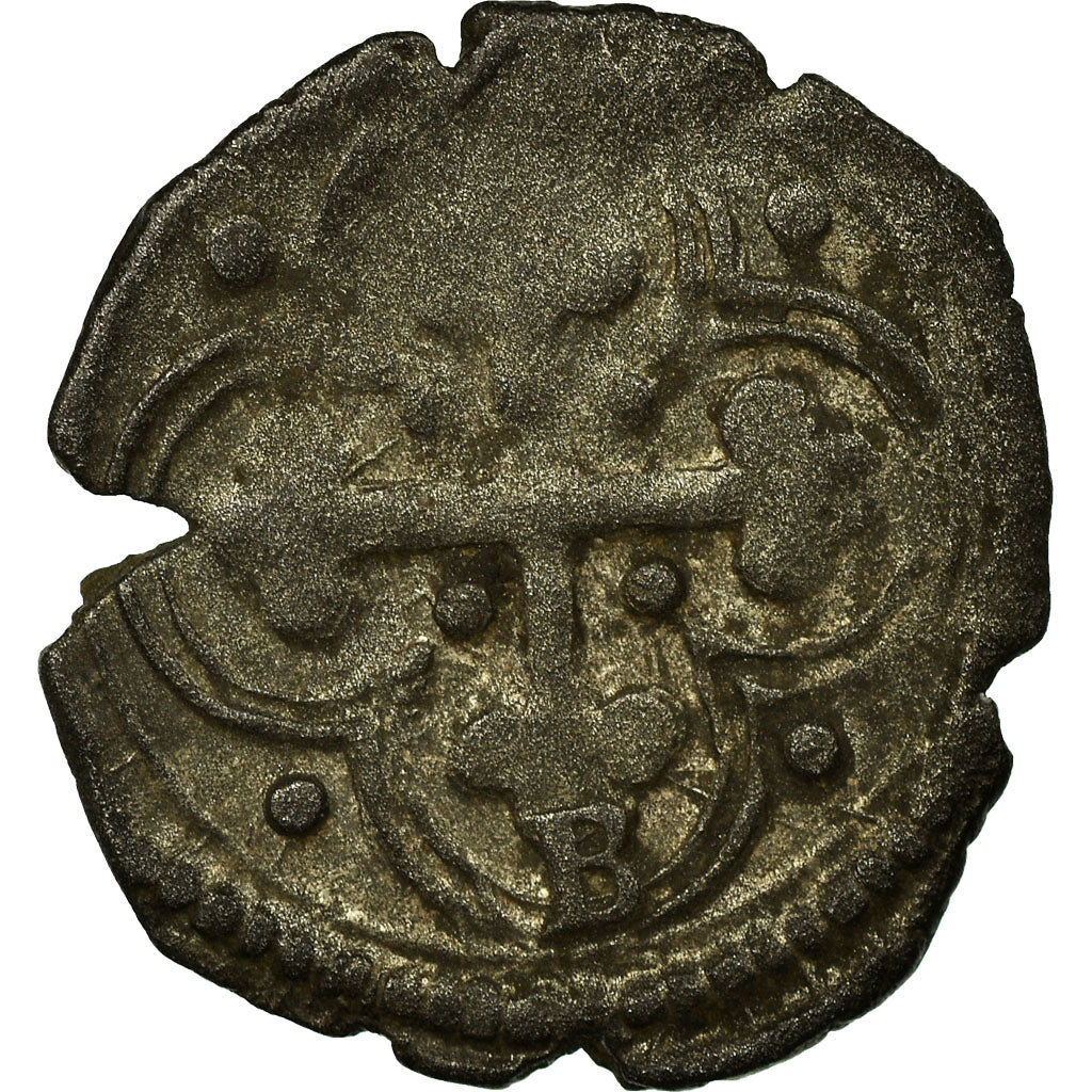 Coin, SAVOY, Charles Emmanuel I, 1/4 Sol, Bourg-en-Bresse, AU(50-53), Billon