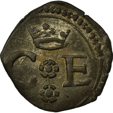 Coin, SAVOY, Charles Emmanuel I, 1/4 Sol, Aoste, AU(50-53), Billon