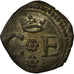 Coin, SAVOY, Charles Emmanuel I, 1/4 Sol, Aoste, AU(50-53), Billon