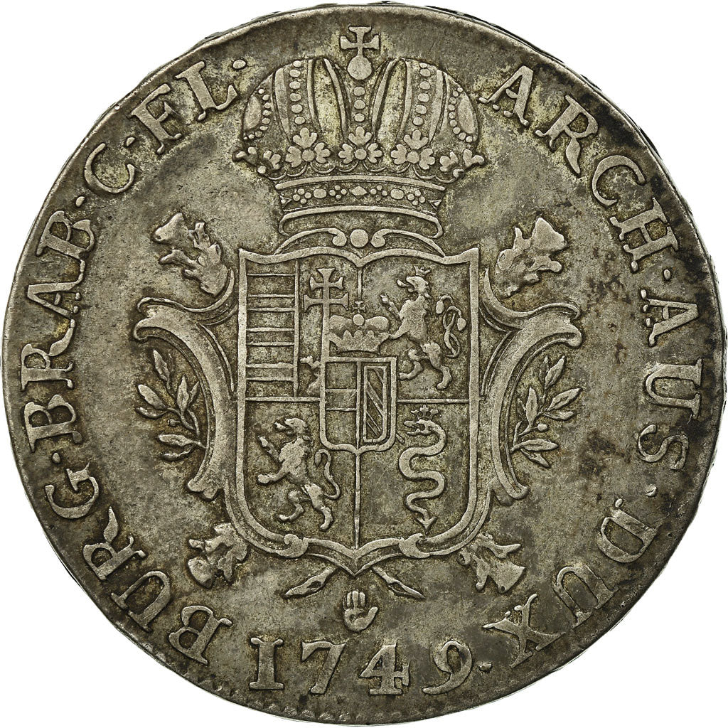 Coin, AUSTRIAN NETHERLANDS, Maria Theresa, Ducaton, 1749, Antwerp, EF(40-45)