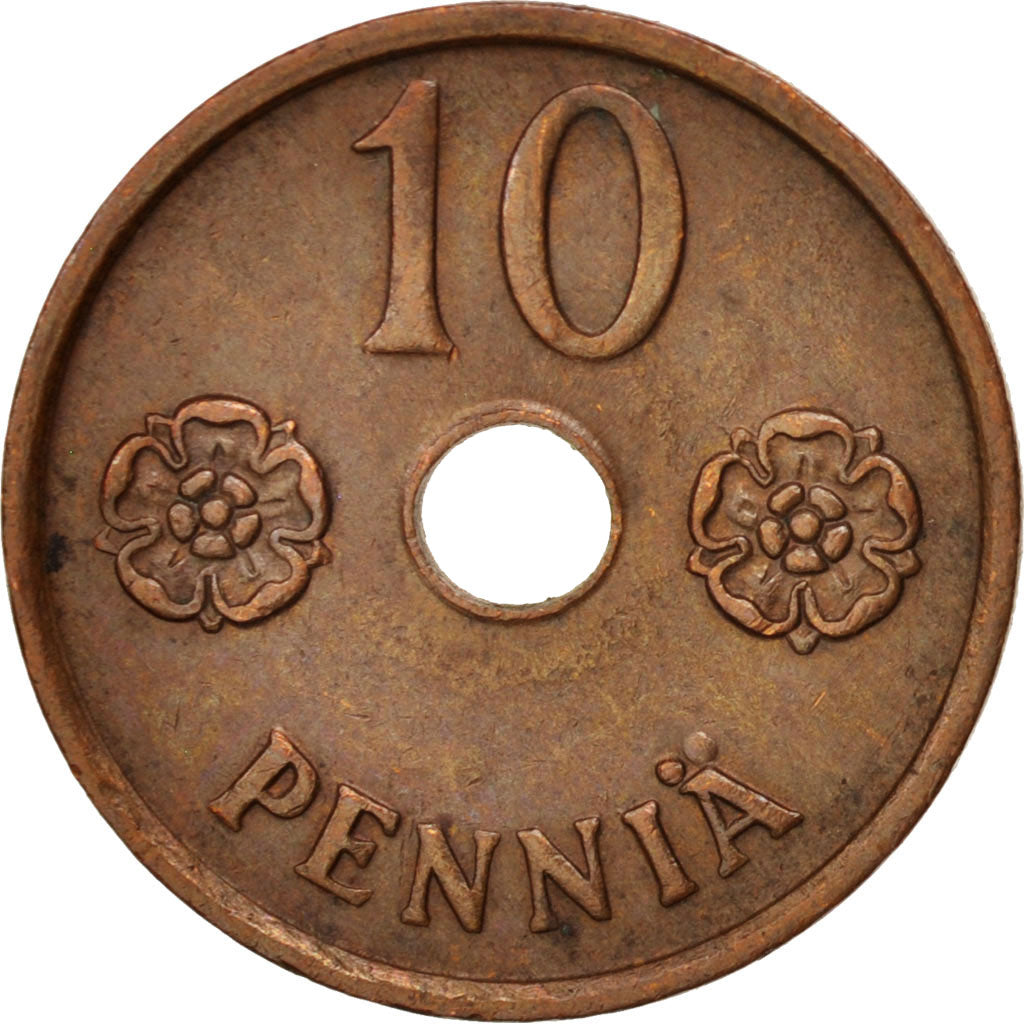Finnland, 10 Pennia, 1943, KM:33.1