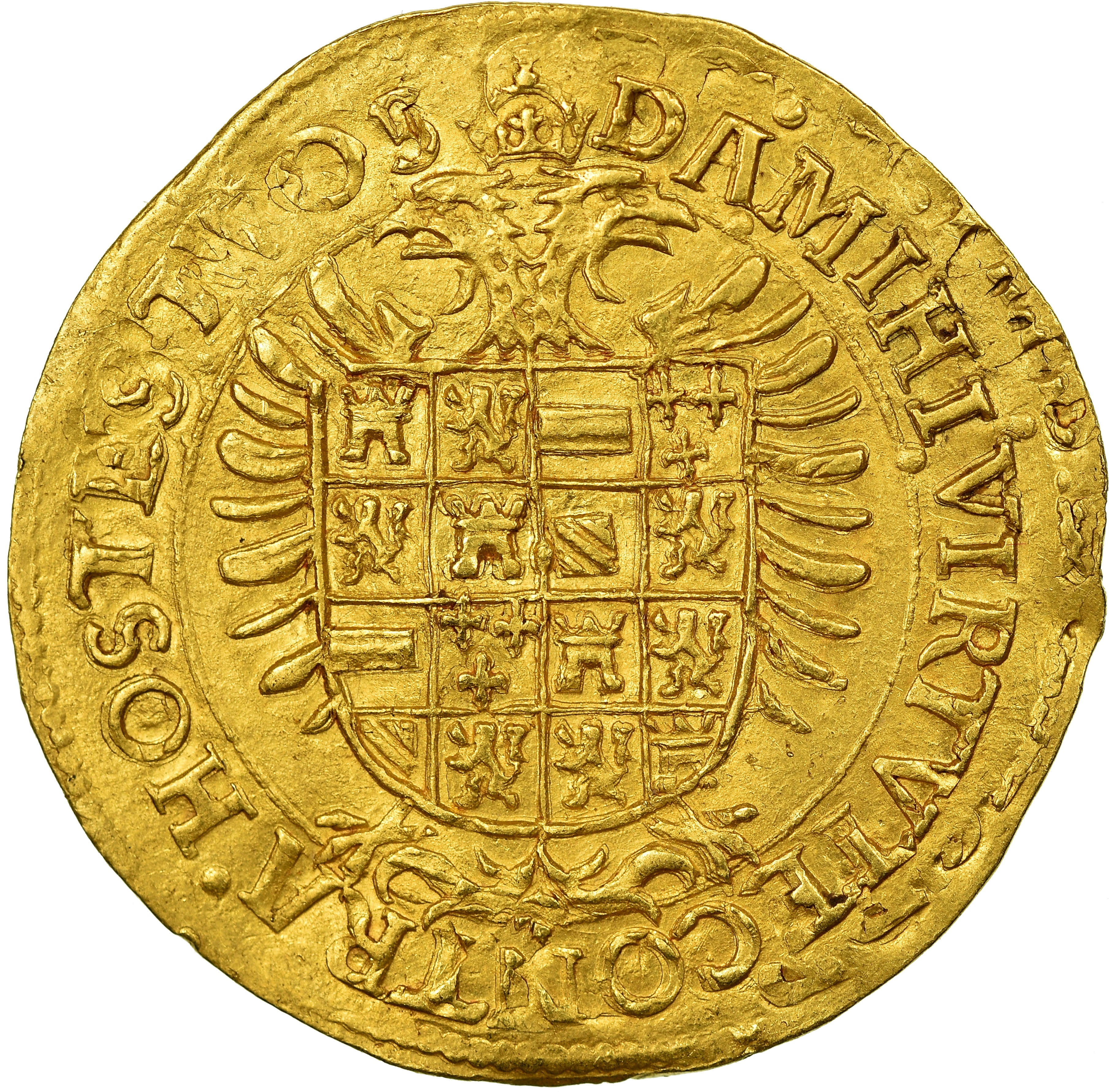 Belgien, Charles Quint, Réal Or, Antwerpen, 2nd Emission, SS+, Gold