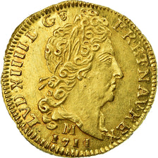 Moneta, Francja, Louis XIV, 1/2 Louis d'or au soleil, 1711 Toulouse, KM 388.10