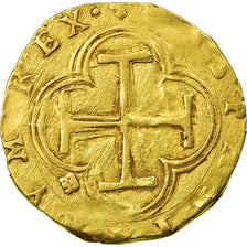 Coin, Spain, Philip II, 2 Escudos, Segovia, EF(40-45), Gold