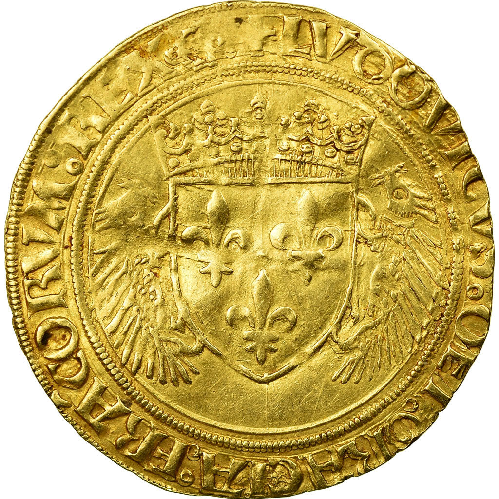 Munten, Frankrijk, Louis XII, Ecu d'or aux Porcs-Epics, Bayonne, ZF+, Goud