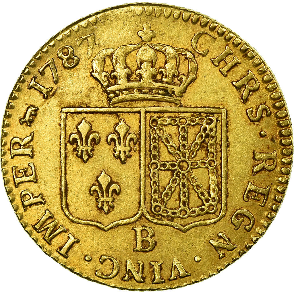 Coin, France, Louis XVI, Louis d'or à la tête nue, 1787, Rouen, KM 591.3
