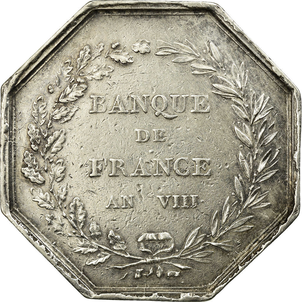 France, Token, Bank, Banque de France, Dumarest, EF(40-45), Silver