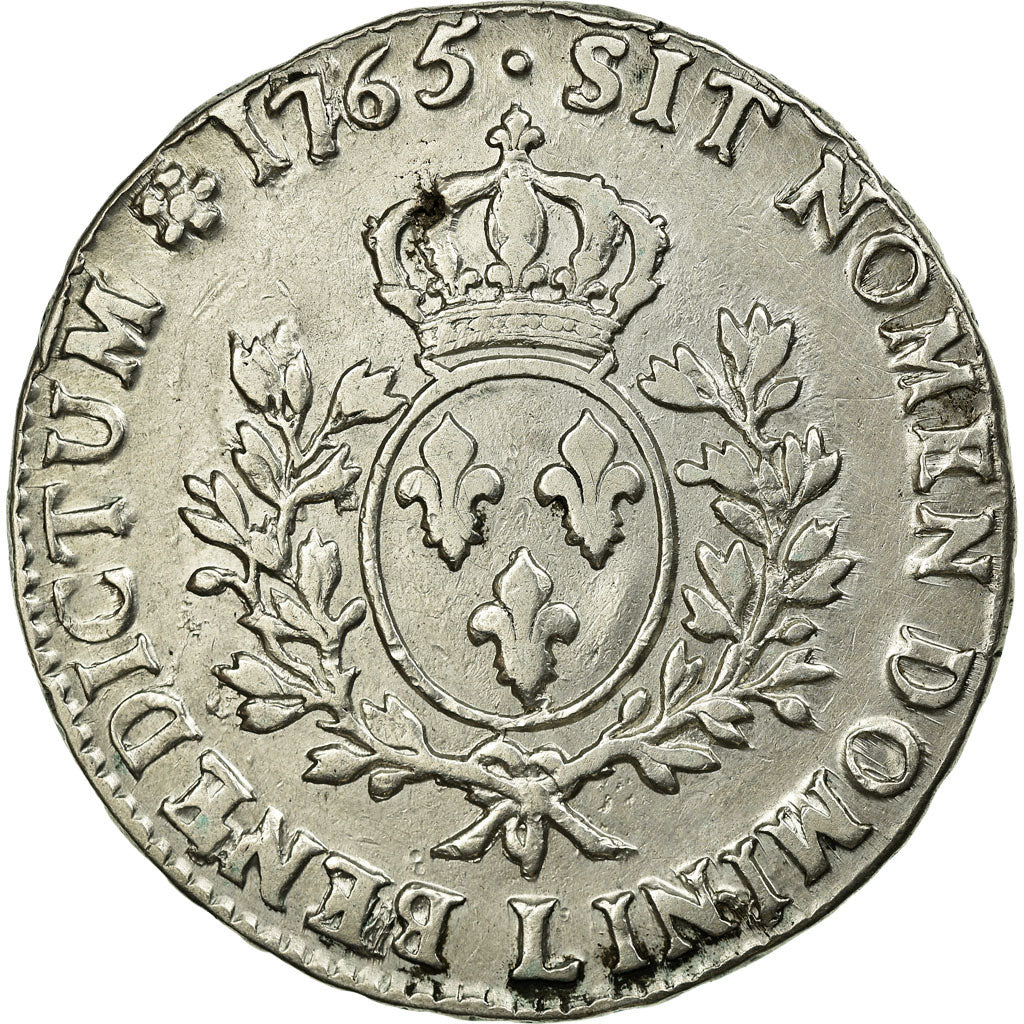 Moneta, Francia, Louis XV, Écu au bandeau, 1765, Bayonne, MB, Argento, KM 512.12