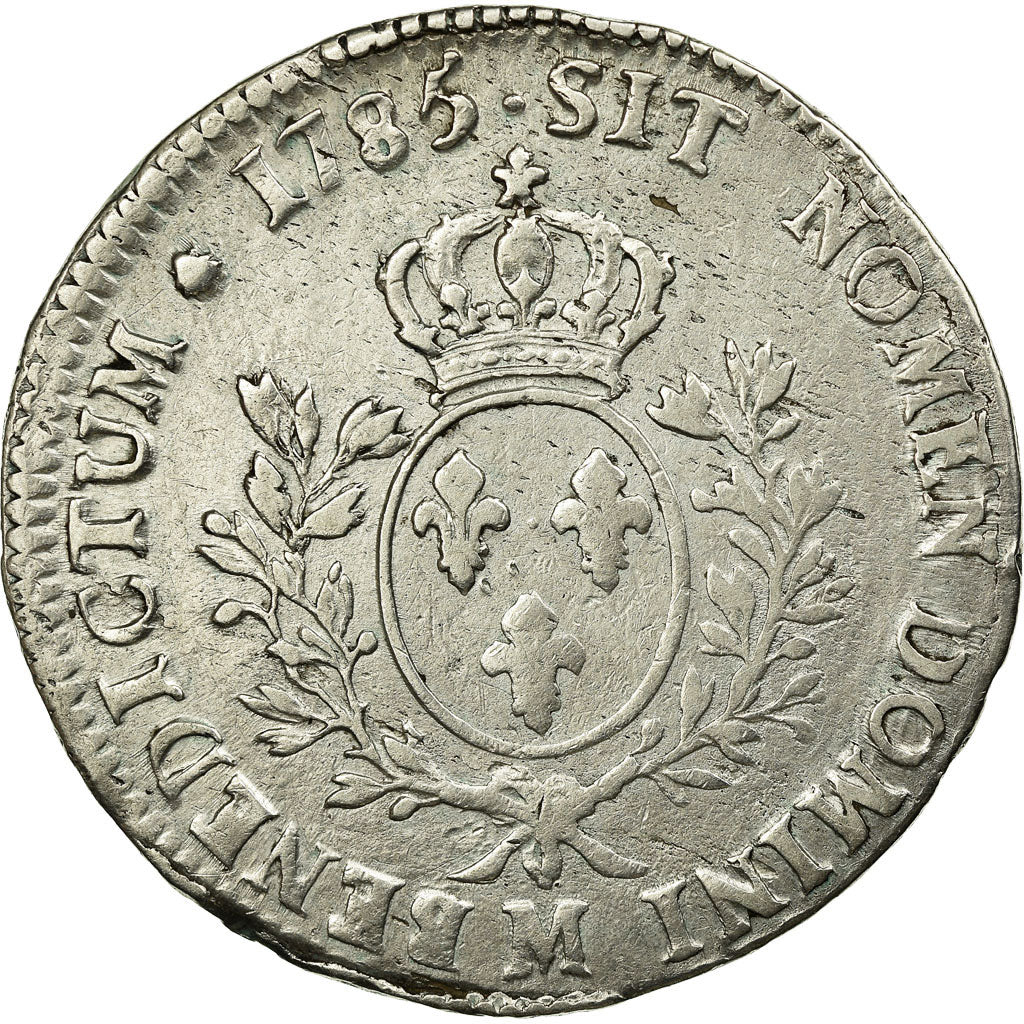 Münze, Frankreich, Louis XVI, Écu aux branches d'olivier,1785,Toulouse,KM 564.10