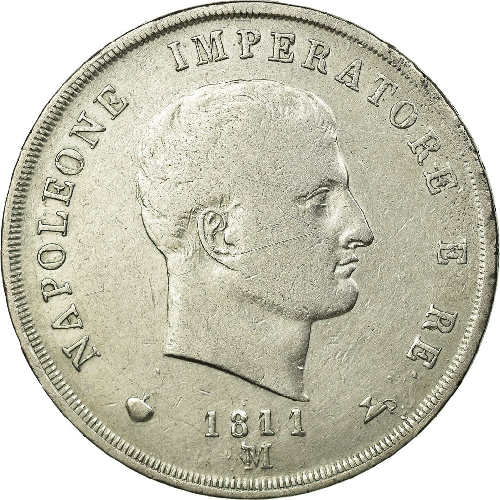 Münze, Italien Staaten, KINGDOM OF NAPOLEON, Napoleon I, 5 Lire, 1811, Milan