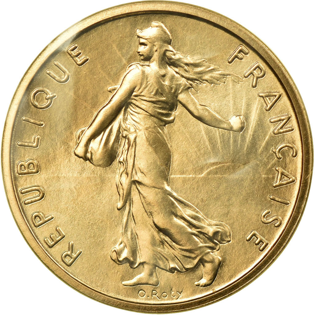 Coin, France, 1/2 Franc, 1972, MS(65-70), Gold, KM:P451, Gadoury:91.P3