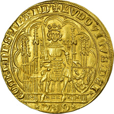 Moneda, Flanders, Louis II de Mâle, Chaise d'or, EBC, Oro, Boudeau:2226
