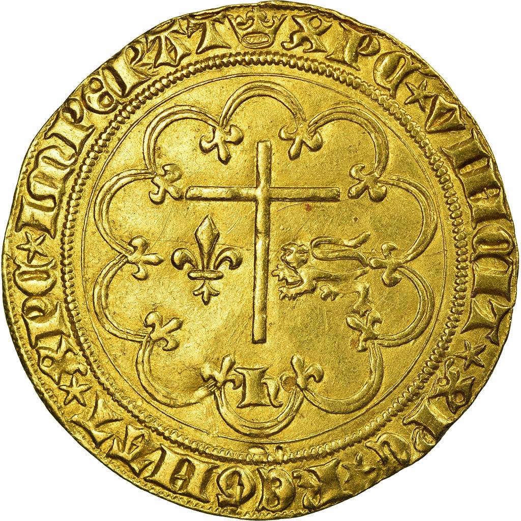 Coin, France, Henri VI de Lancastre, Salut d'or, Paris, AU(55-58), Gold