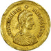 Monnaie, Valentinian III, Solidus, Ravenna, SUP+, Or,