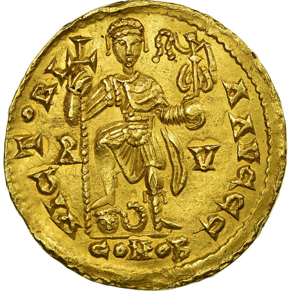 Monnaie, Valentinian III, Solidus, Ravenna, SUP+, Or,