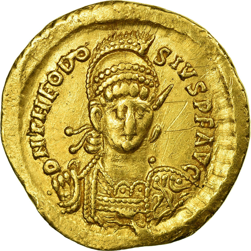 Coin, Theodosius II, Solidus, Constantinople, AU(50-53), Gold