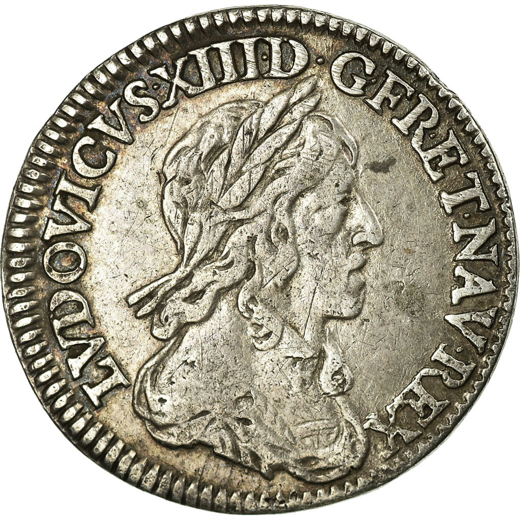 Coin, France, Louis XIII, 1/12 Écu, 2e poinçon de Warin, 1642 Paris