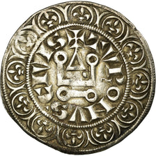 Monnaie, France, Philippe IV le Bel, Gros Tournois, O rond, TTB, Argent