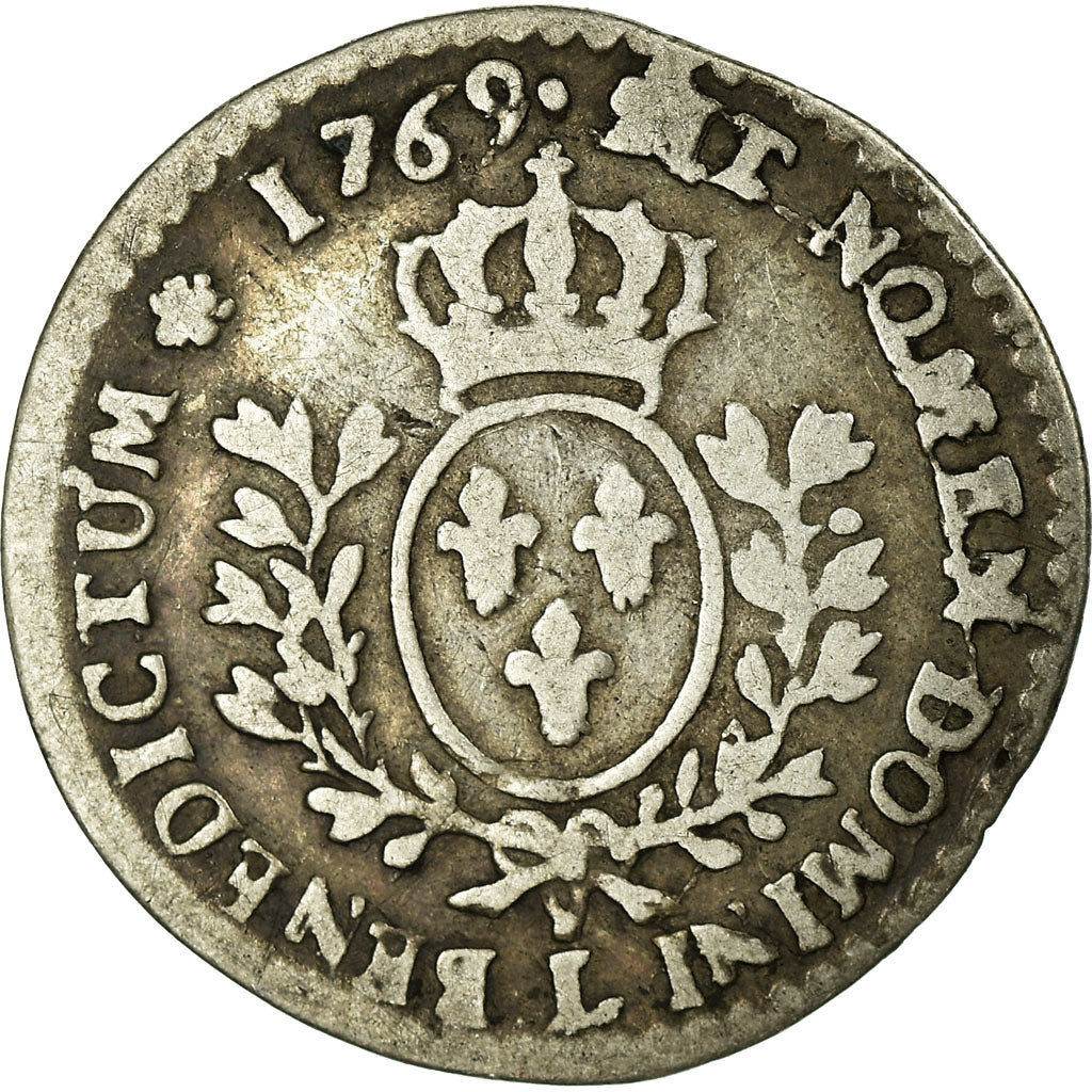 Monnaie, France, Louis XV, 1/20 Écu au bandeau (6 sols), 1769 Bayonne