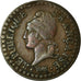 Moneda, Francia, Dupré, Centime, AN 8, Paris, BC+, Bronce, KM:646, Gadoury:76a