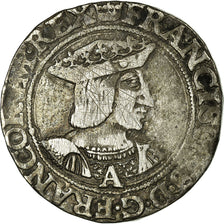 Coin, France, François Ier, Teston, Paris, 10th type, VF(30-35), Silver