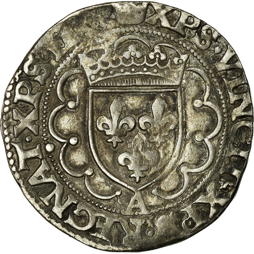 Coin, France, François Ier, Teston, Paris, 10th type, VF(30-35), Silver