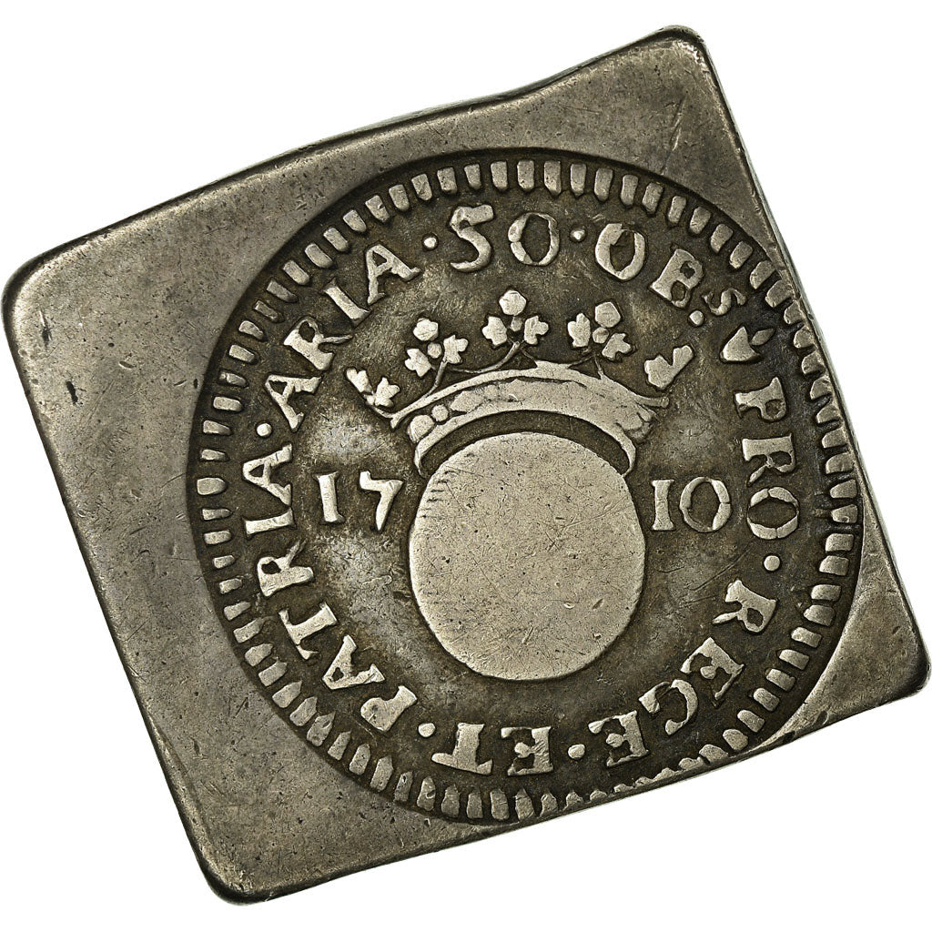 Coin, FRENCH STATES, AIRE, 50 Sols, 1710, SIEGE D'AIRE SUR LA LYS, VF(30-35)