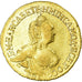 Coin, Russia, Elizabeth, 2 Roubles, 1756, Saint-Petersburg, AU(50-53), Gold