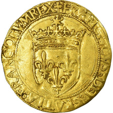 Moeda, França, François Ier, Écu d'or, Toulouse, 5º tipo, VF(30-35)
