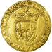 Moeda, França, François Ier, Écu d'or, Toulouse, 5º tipo, VF(30-35)
