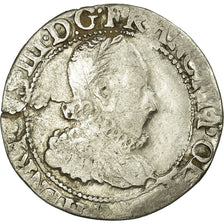 Moeda, França, Henri III, 1/4 franc au col fraisé, Uncertain date and Mint