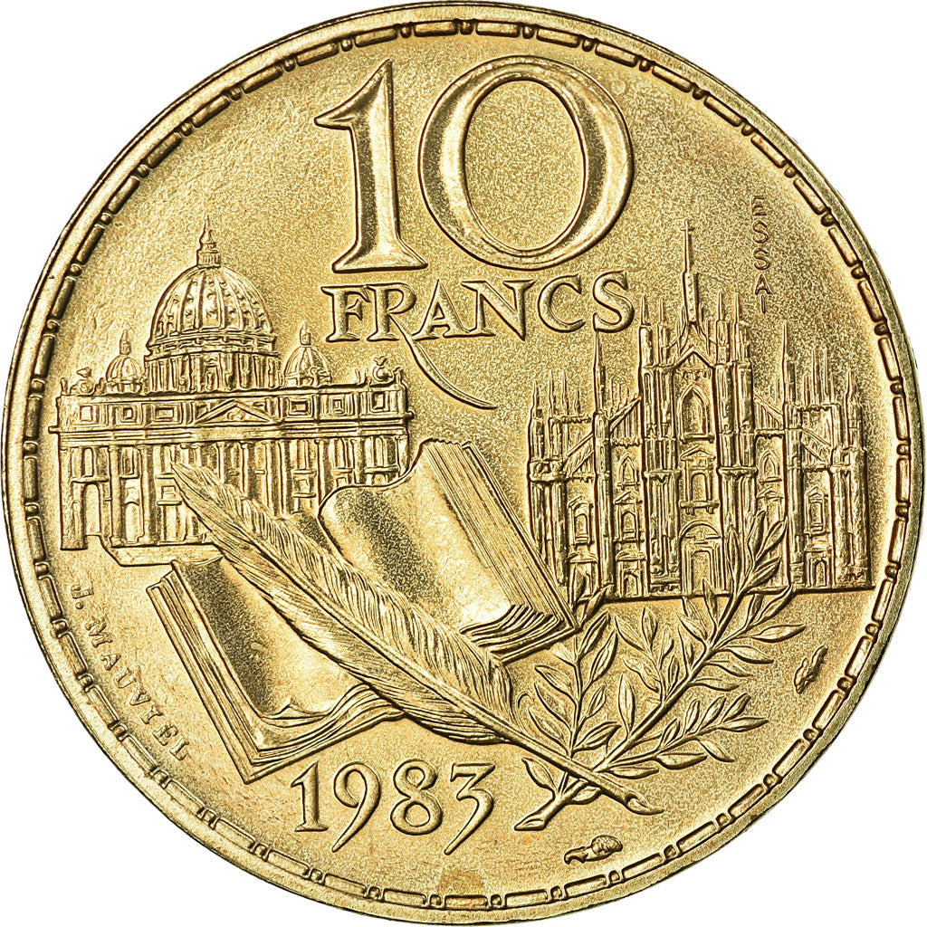 Monnaie, France, Stendhal, 10 Francs, 1983, ESSAI, FDC, Nickel-Bronze