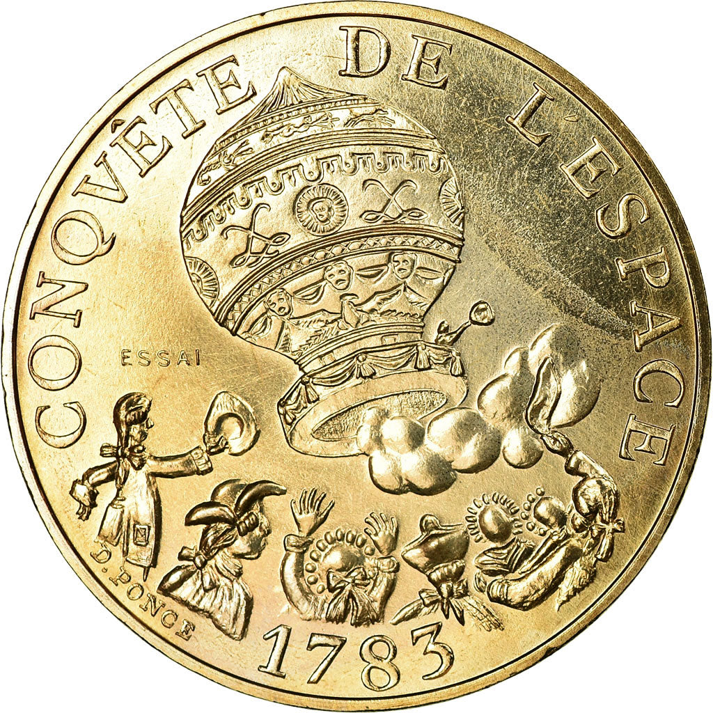 Monnaie, France, La conquête, 10 Francs, 1983, Paris, ESSAI, SPL