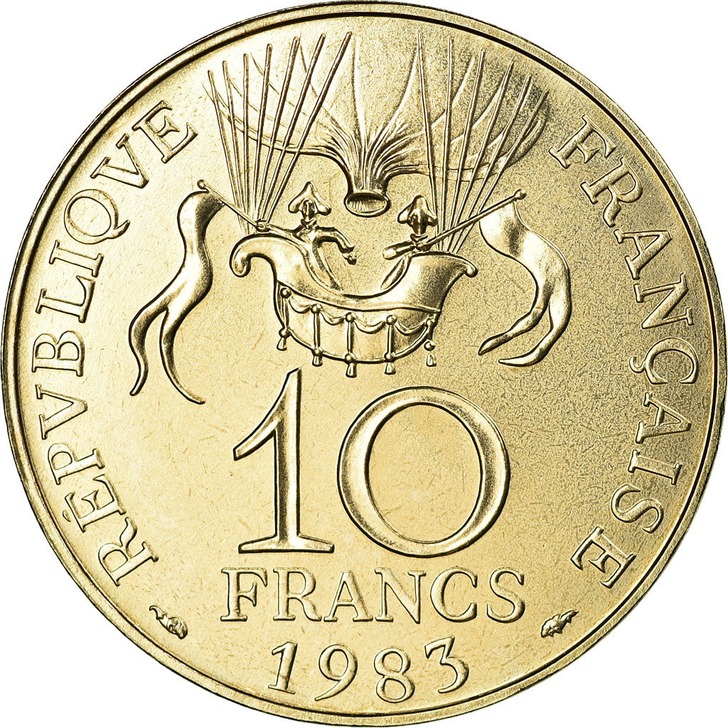 Monnaie, France, La conquête, 10 Francs, 1983, Paris, ESSAI, SPL